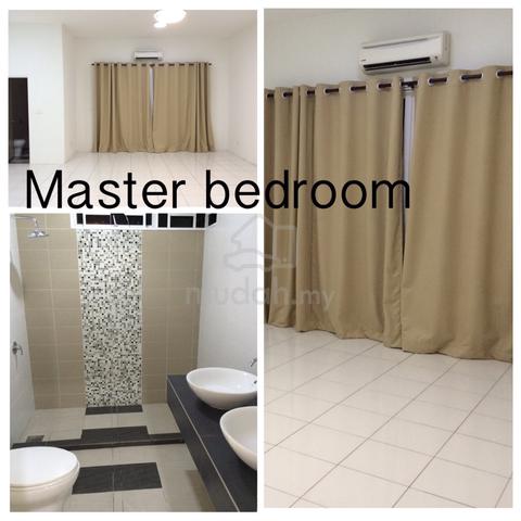 2 storey terrace, sathu terrace, sungai ara, guarded 1