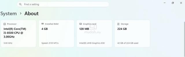 HP Prodesk 400 G5 MT
i5-8500 4GB DDR4 240GB SSD - photo 3 of 6