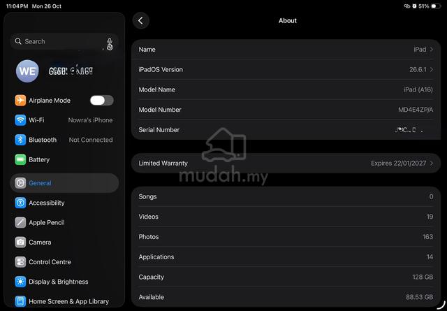 Ipad A16 Pink Wifi 128gb - photo 2 of 3