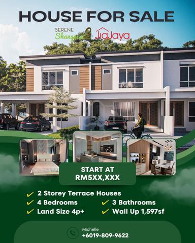 Double Storey Terrace House in Luak Miri 1