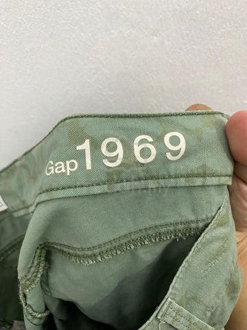 Gap 1969 Sage Green Camo Ultra Skinny Zip Pants - photo 5 of 6
