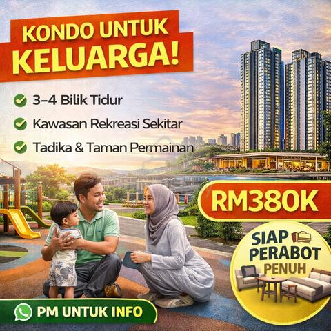 Berhampiran Amerin Mall π3-Bilik Lengkap Perabot β Ansuran RM1700 Sahaja 1