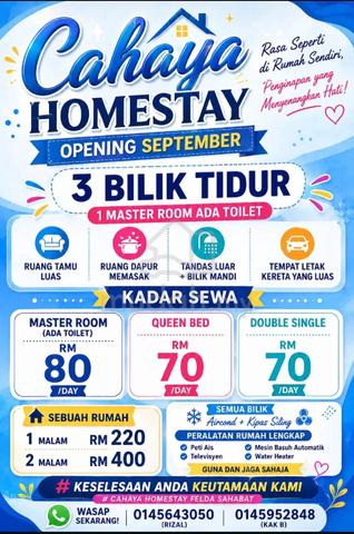 Homestay untuk penginapan harian dan mingguan 1