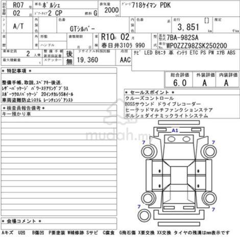 2025 Porsche 718 2.0 CAYMAN 6A/3000KM PDLS+ BOSE - 3