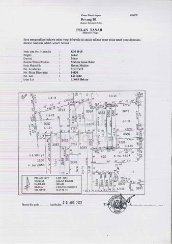 [UNTUK DIJUAL] Tanah Pertanian Zon Kediaman 0.85 Ekar@Taman Indah MUAR 1