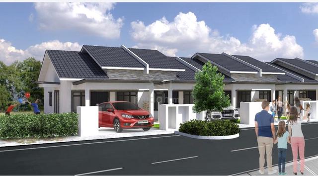 Rumah baru 1 tingkat 20x80 di Jalan Chodoi Banting Jugra 1