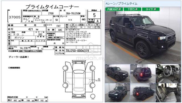 2024 Toyota LANDCRUISER 250 2.7 VX New Car Rdy Stk - 2