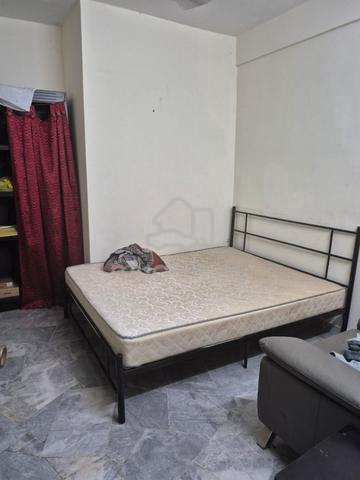 Room with Bed and cupboard 1