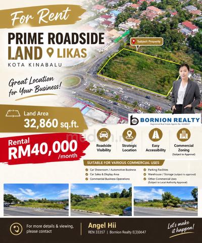 Road Frontage Land@ Likas 1