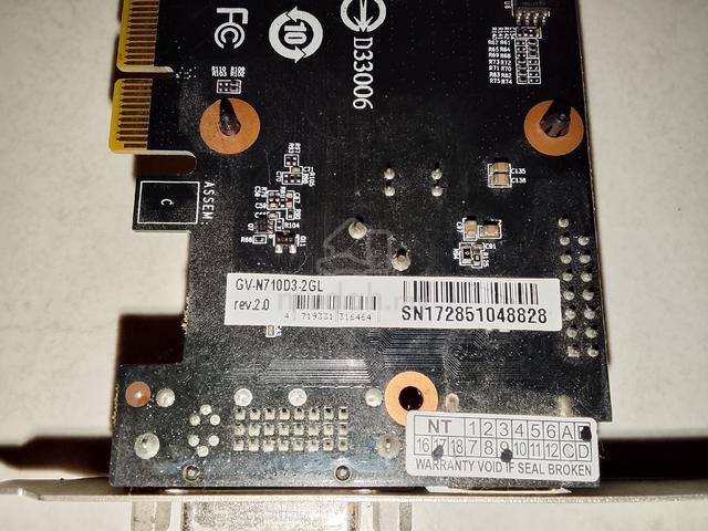 Graphic Card Nvidia Ge-Force GT710 2GB - photo 3 of 4