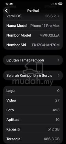 iphone 11promax 512gb bh98% xde problem - photo 3 of 5