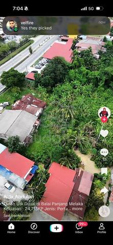 Tanah Balai Panjang dekat AMJ, 5km ke bandar Melaka. 1