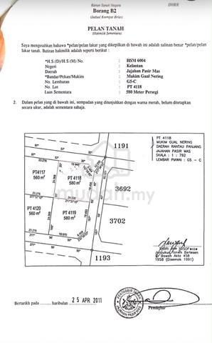 Tanah di Rantau Panjang 1