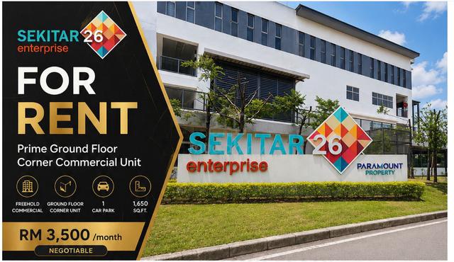 Shoplot Grd Flr Shah Alam Sekitar 26 Enterprise near Hicom 1
