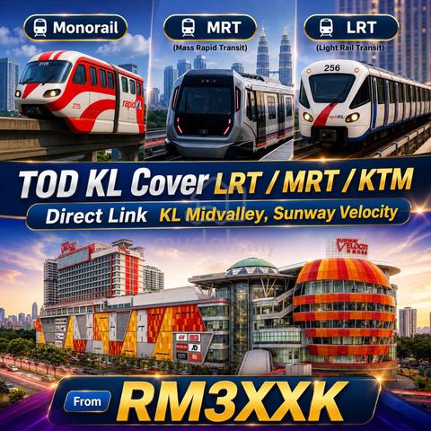 KL Milano Star【 Beside MRT/LRT 】2-3 Room DUALKEY High Rental - Furnish 1