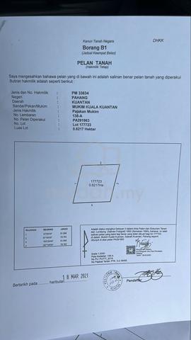 Tanah 1.54 ekar 1
