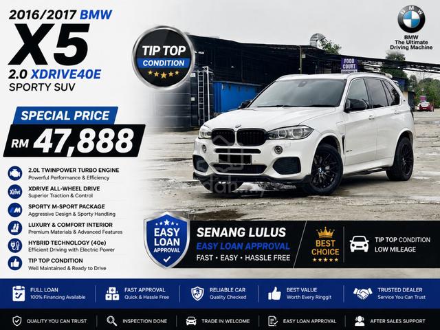 -2016 Bmw X5 2.0 xDRIVE40e M SPORT  SUV (A) F/LOAN - 1