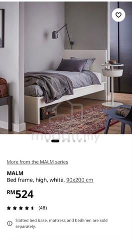 Single Bed Frame + Pull Out Drawer + Mattress - photo 3 of 3