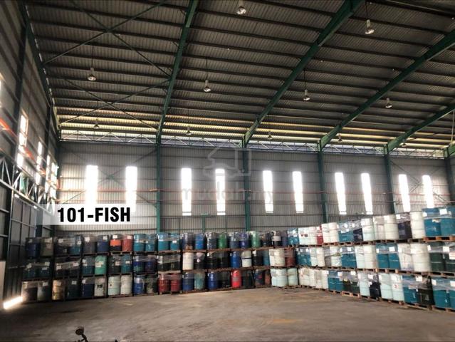 Pulau Indah West Port Detached Factory 1.35acre 30ksqft BU 150amps for 5