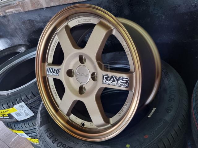 New 15 RAYS TE37 Rim Myvi Almera Vios City Jazz - Car Accessories ...