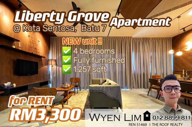 [FOR RENT] Liberty Grove Apartment Luxury 4 bedroom unit @ Batu 7