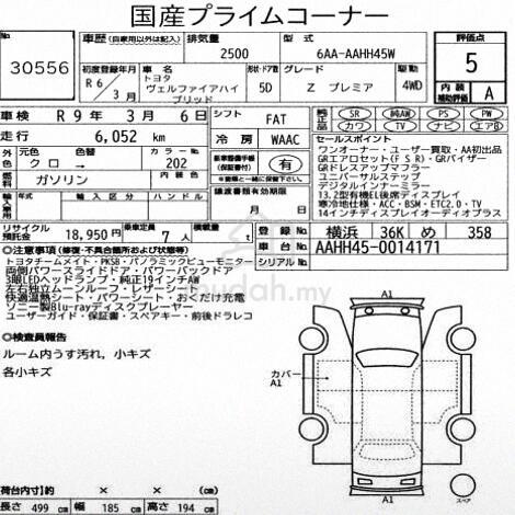 2024 Toyota VELLFIRE 2.5 Hybrid Z PREMIER HEV Efou - 2
