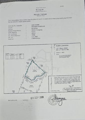 Tanah kebun tepi sungai di lenggeng,NS 1