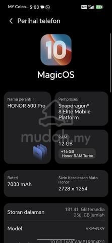 honor 600 pro swap  / jual - photo 2 of 5