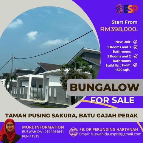 New Unit Single Storey Bungalow For Sale in Batu Gajah Perak - House ...