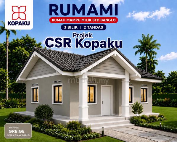 Banglo RUMAMI - Rumah Mampu Milik Std Banglo - Projek CSR Kopaku Bhd 1