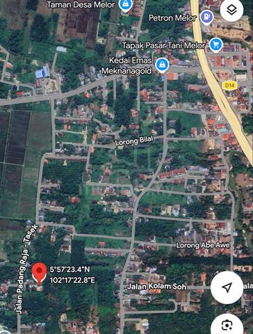 Bunglow Lot di Kg Padang Raja Melor 1