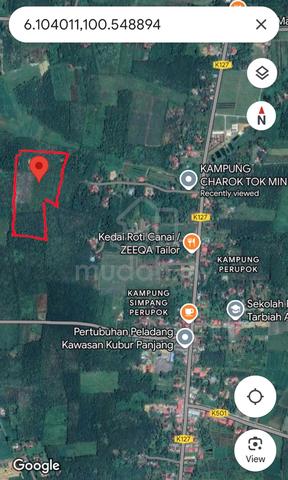 Tanah 1 ekar Kebun Getah Rambai Kubor Panjang 3