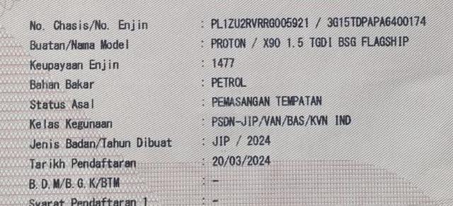 Proton X90 1.5 Flagship TGDI BSG Sunroof F.S.R - 3