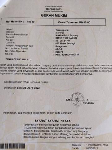 Terengganu Kuala Terengganu Residential Freehold Land For Sale 1