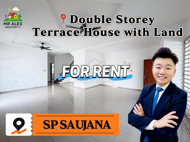 【FOR RENT】Double Storey Terrace House with LAND📍SP SAUJANA Near Cmart 1