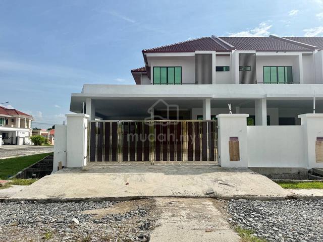 Modern New Double Storey Corner House for Sale at Airport Area Miri 1