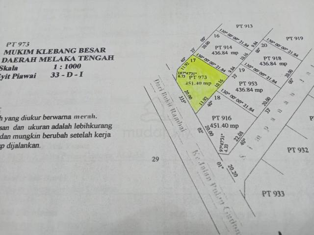 Land in Melaka Tengah 1
