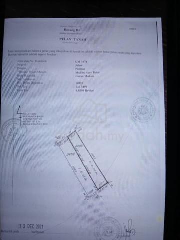 2 acre Parit Kahar Jelutong Pontian Freehold International 2