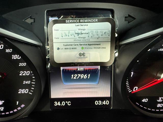 2015 Mercedes Benz C180 1.6 AMG POWER BOOT HUD LKA - 2
