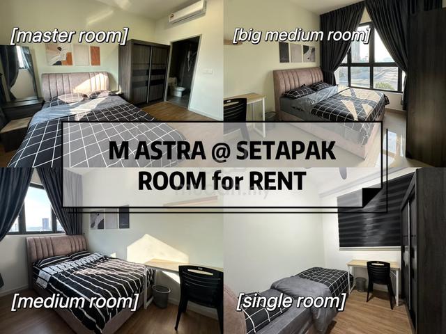 Master & Medium Room @ M ASTRA Setapak 2 mins walk to Bus stop to LRT 1