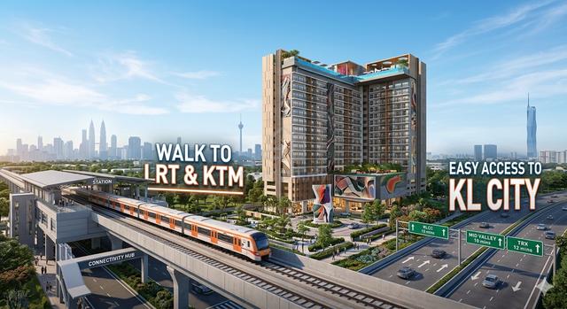 From RM340k! 2-3R Premium Condo Walk to Train Station (Mid Valley 2-Stop) 1