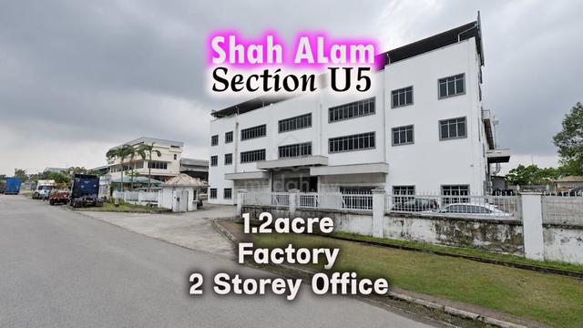 Shah Alam Section U5 Glenmarie Elmina 1.2acre Factory 2 Storey Office 1