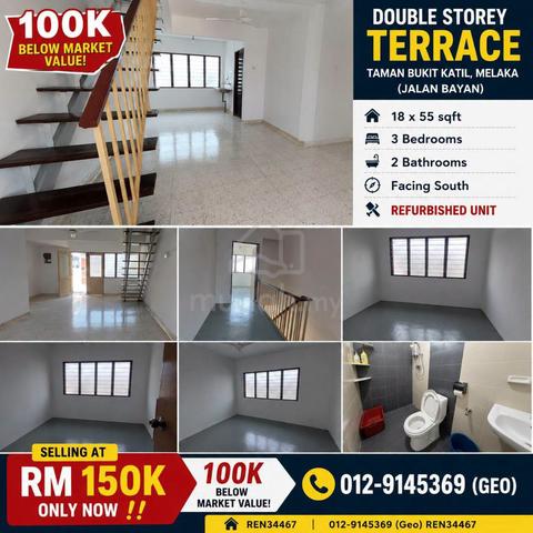 BEST VALUE 2 Storey Terrace ,Taman Bukit Katil (Jalan Bayan) , Melaka 1