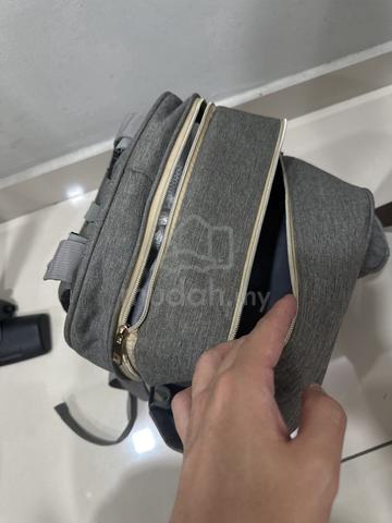 Sunshine Grey Diaper Bag Backpack with Pouch - photo 2 of 3