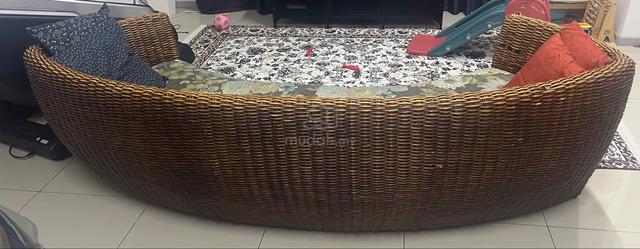 Sofa Rotan (3 seater) + extra cover - photo 2 of 3