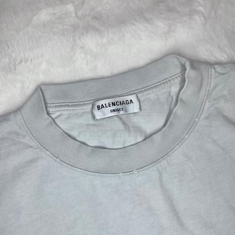 Balenciaga “Property Of” Large Fit Beige Tee - photo 3 of 4