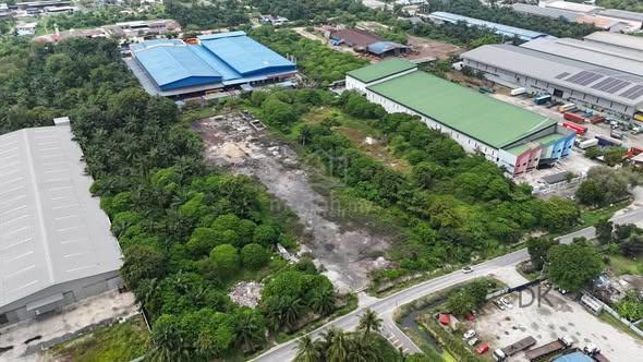 Facing Mainroad With Ready Factory KM 🏭Industrial land 1