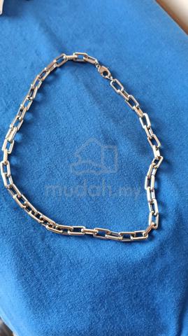 H&M Silver Chunky Link Necklace and Bracelet set - photo 3 of 5