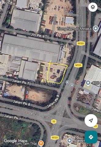 Corner Main Road Industry Land Taman Perindustrian Krubong melaka 1