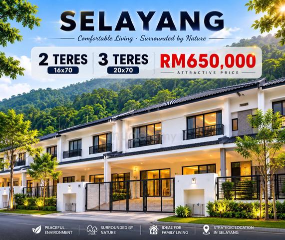 [0 Down Payment] 2&3 Storey @ Selayang Mulia 1